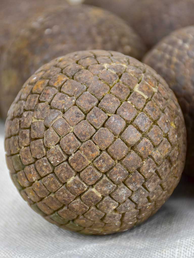 Collection of 11 19th Century French petanque balls