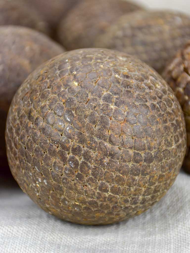Collection of 11 19th Century French petanque balls