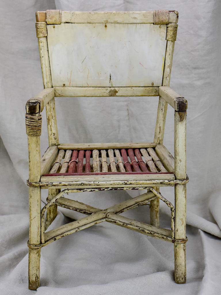 Antique French child's armchair