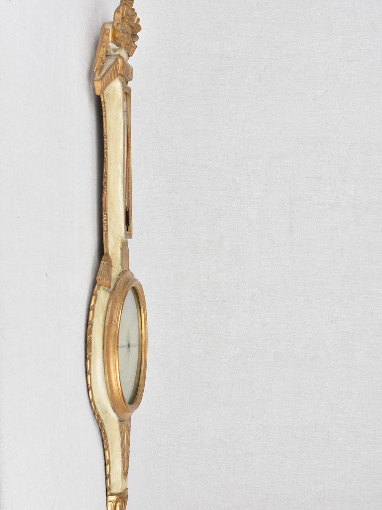 Barometer, Louis XVI-style, 19th-century 38½"
