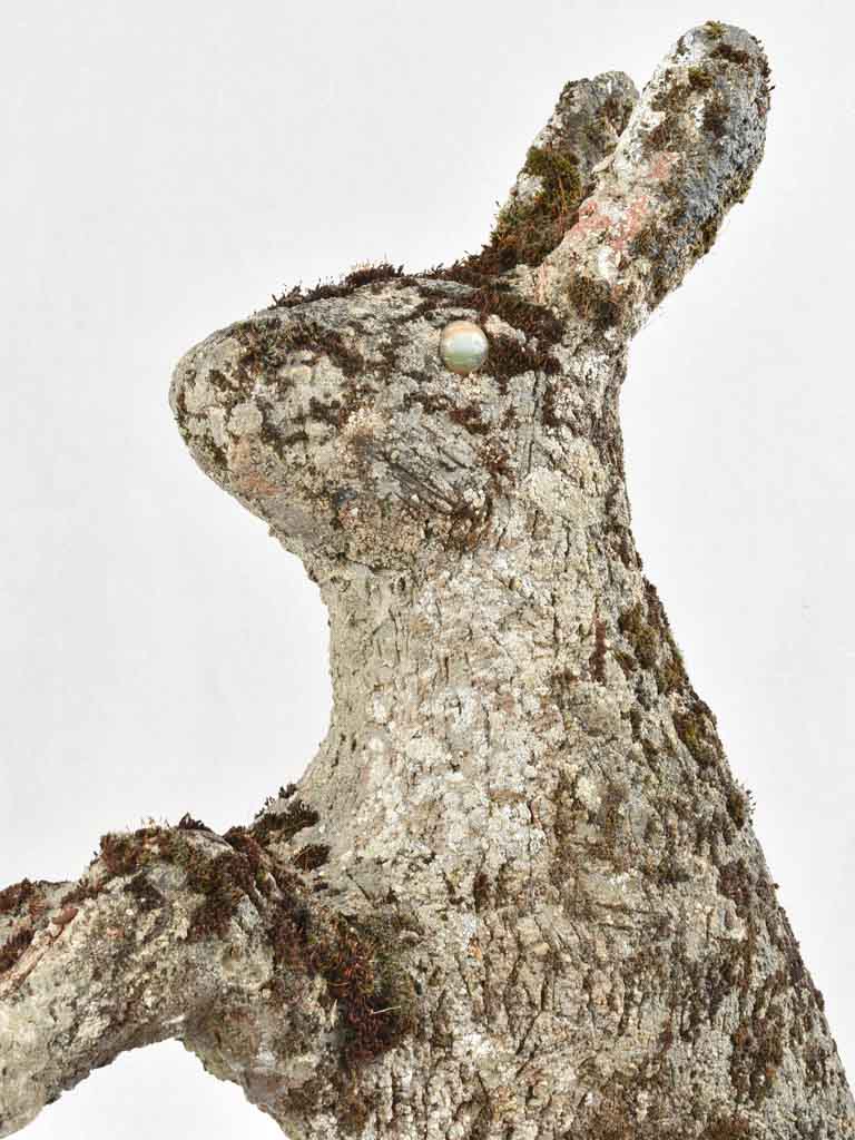 Concrete garden hare sculpture 29½"