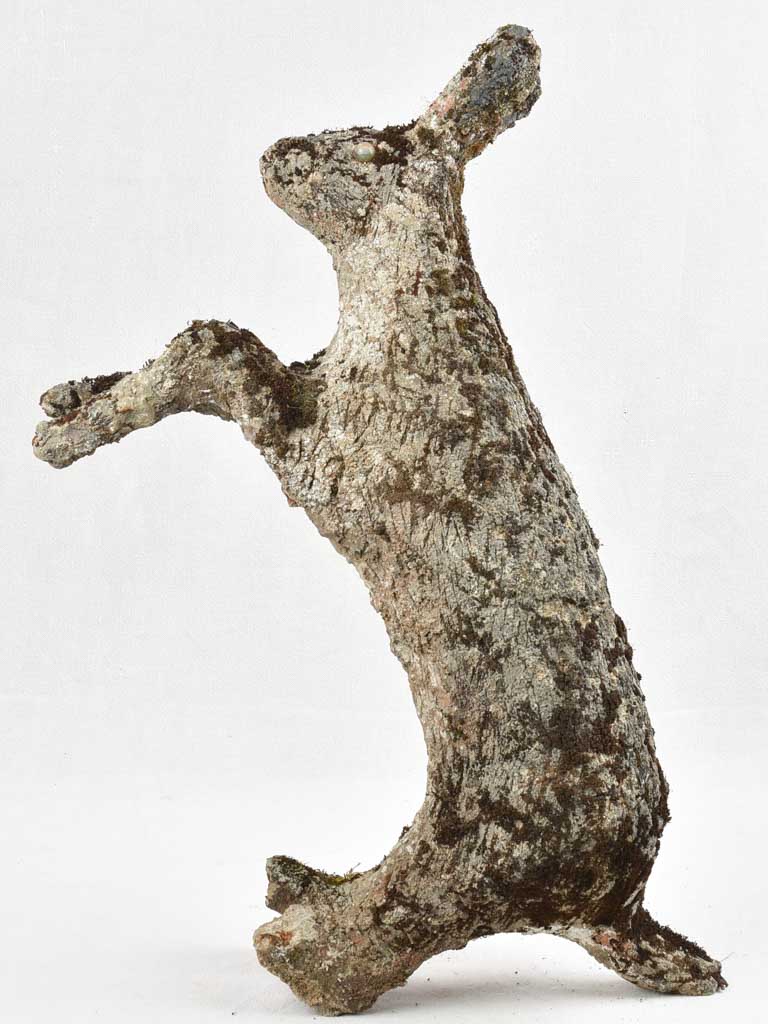 Concrete garden hare sculpture 29½"