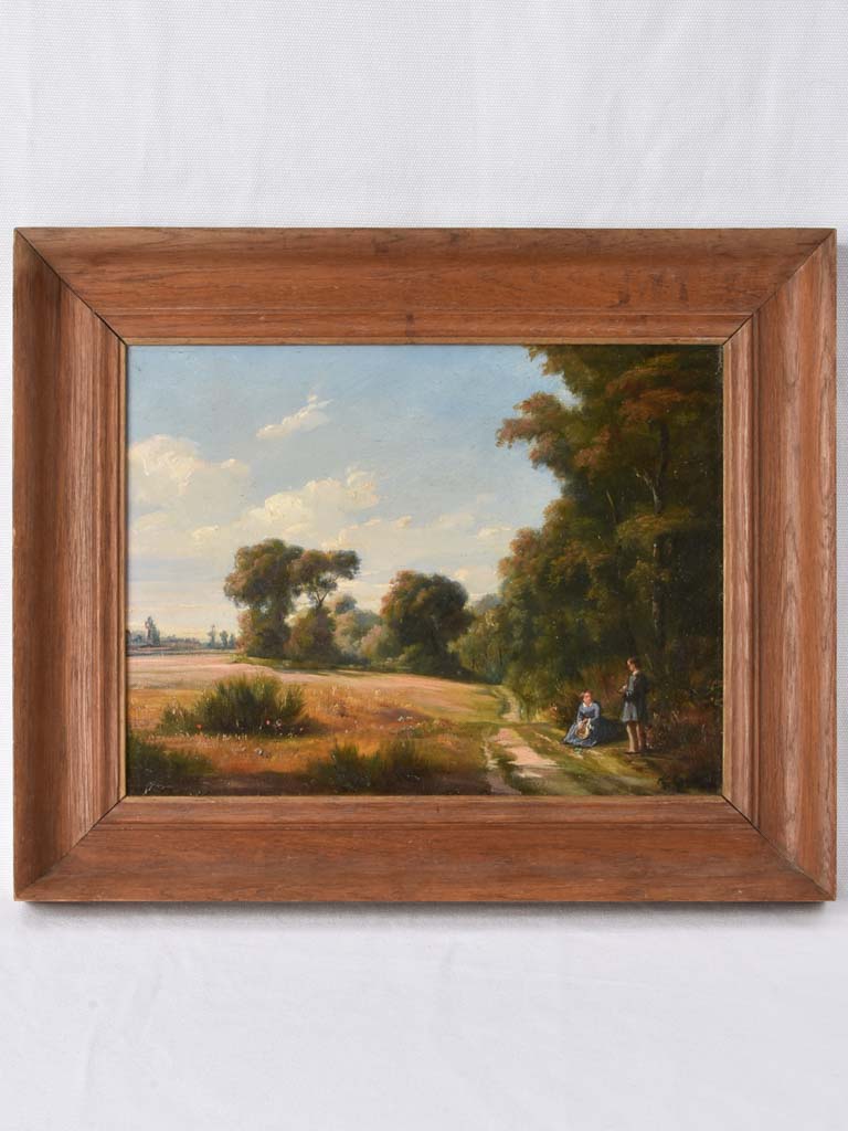 Small landscape painting - French 19th century 14¼" x 17¼"