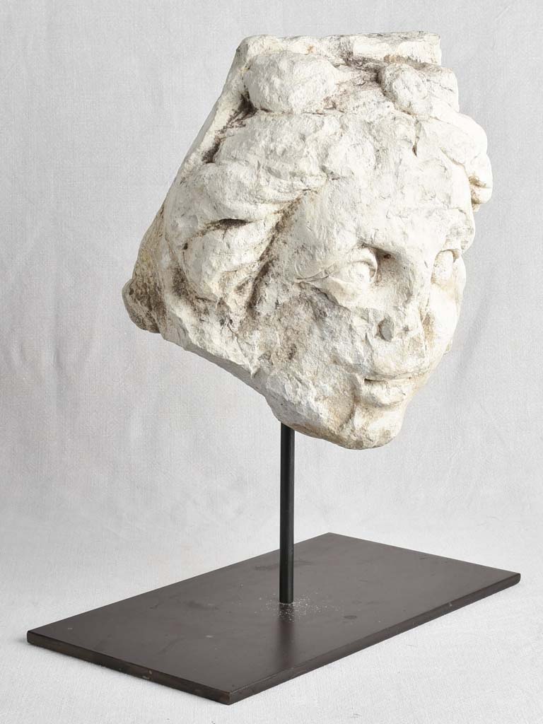 Sculpture, head of a woman, 18th-century, big 19¾"