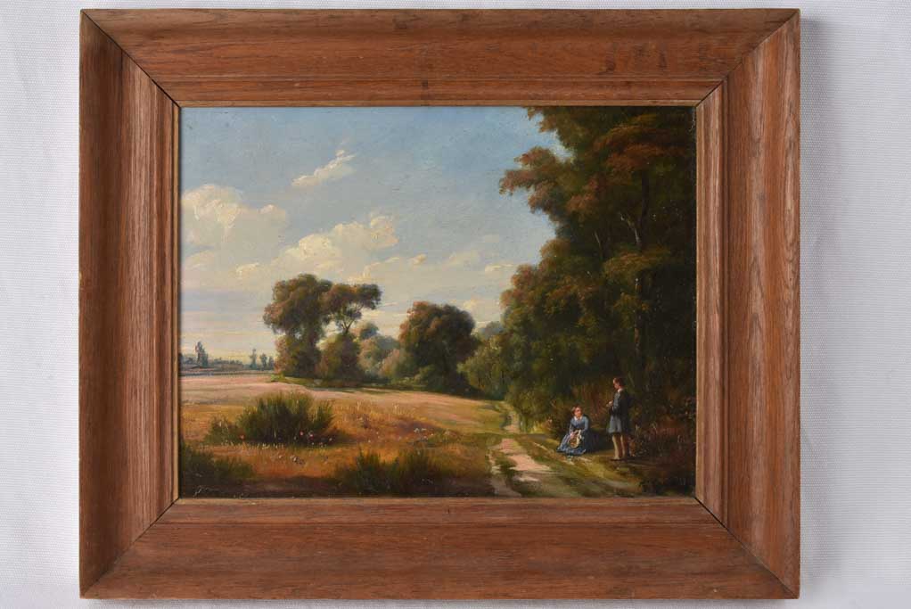 Small landscape painting - French 19th century 14¼" x 17¼"