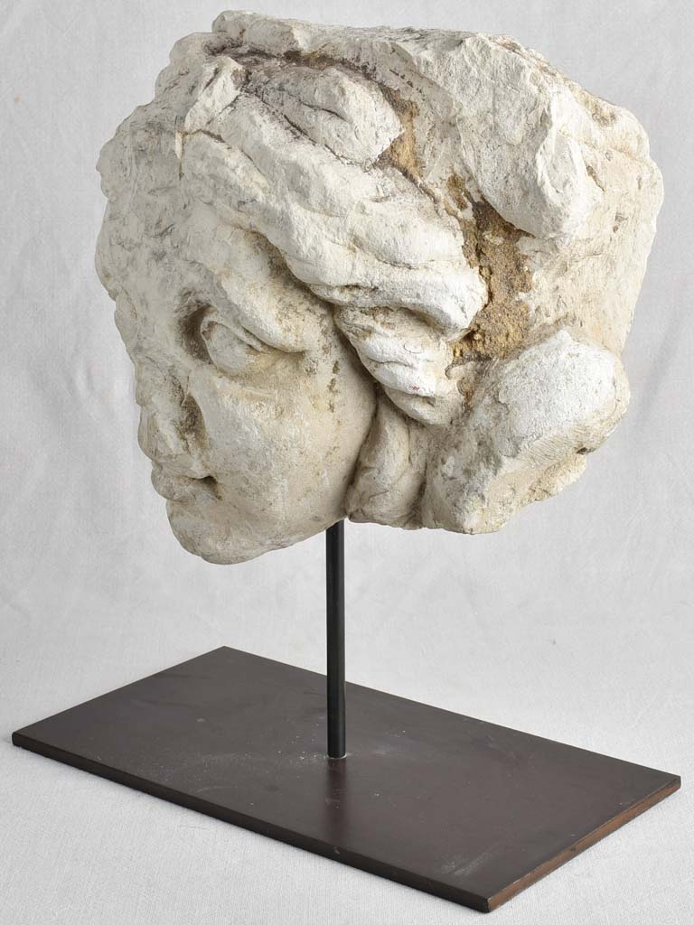 Sculpture, head of a woman, 18th-century, big 19¾"