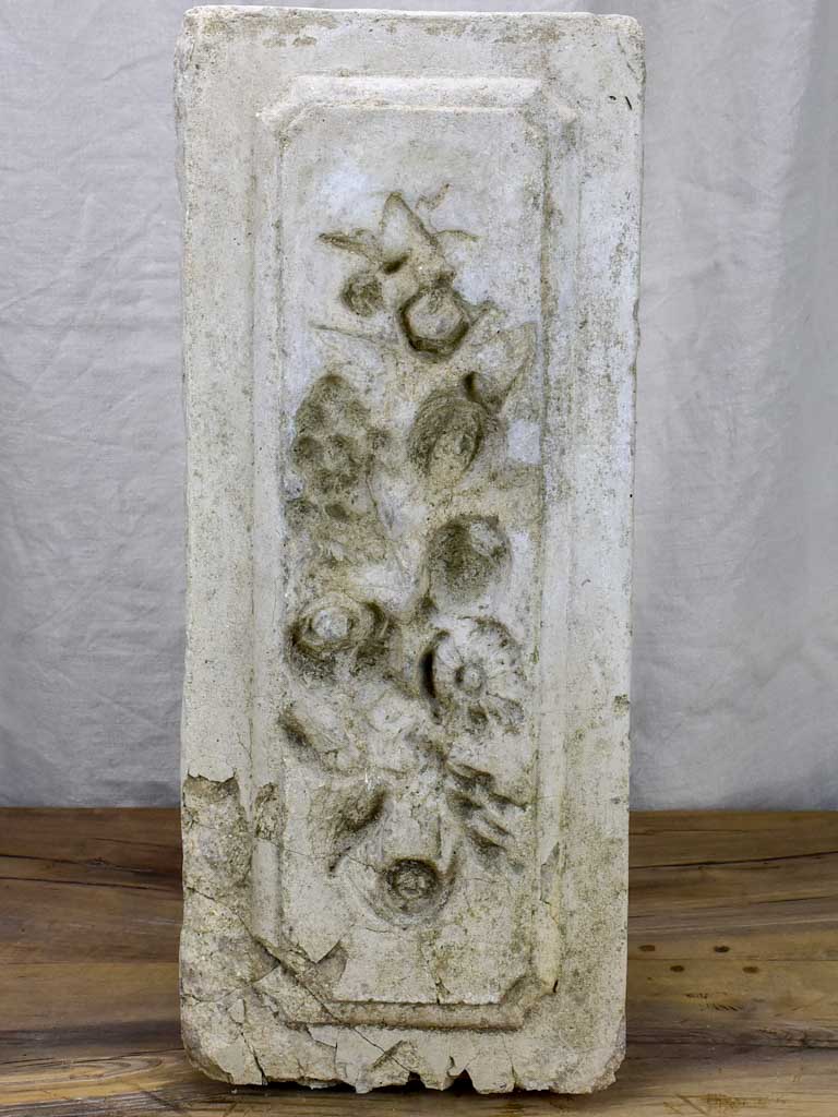 Antique French ceiling mold - cement, 19th Century