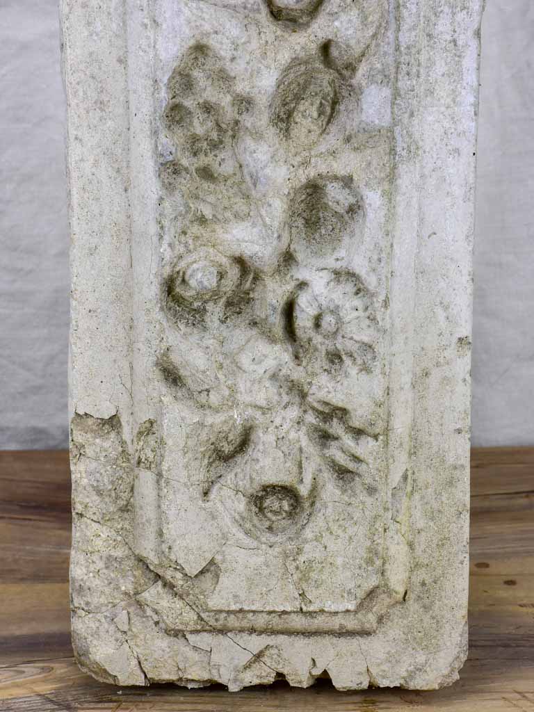 Antique French ceiling mold - cement, 19th Century