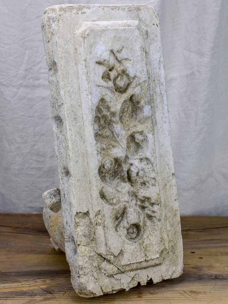 Antique French ceiling mold - cement, 19th Century