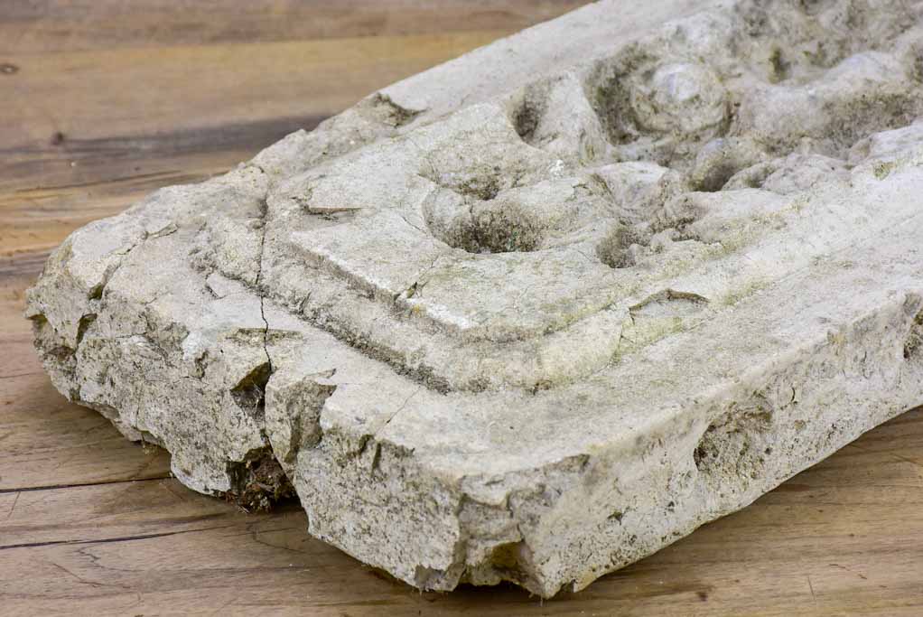 Antique French ceiling mold - cement, 19th Century