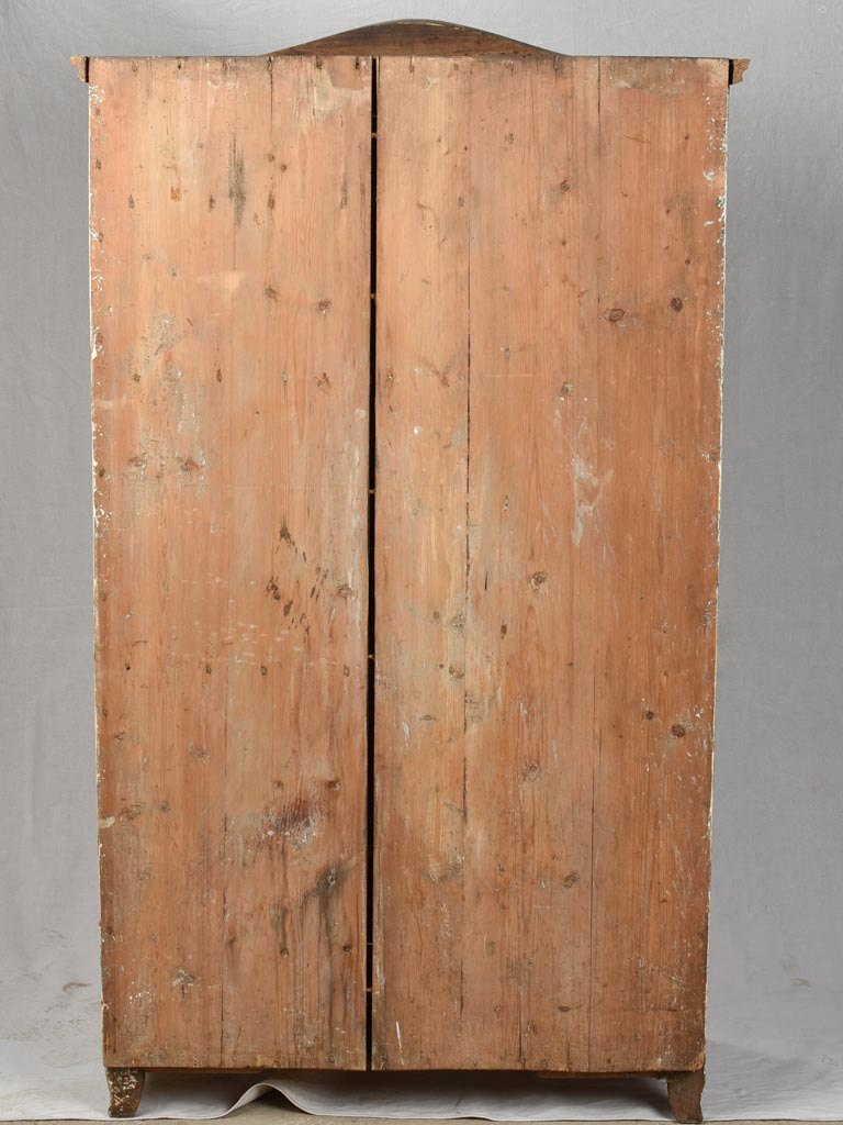 Antique food-store cupboard with blue patina 38½" x 67"