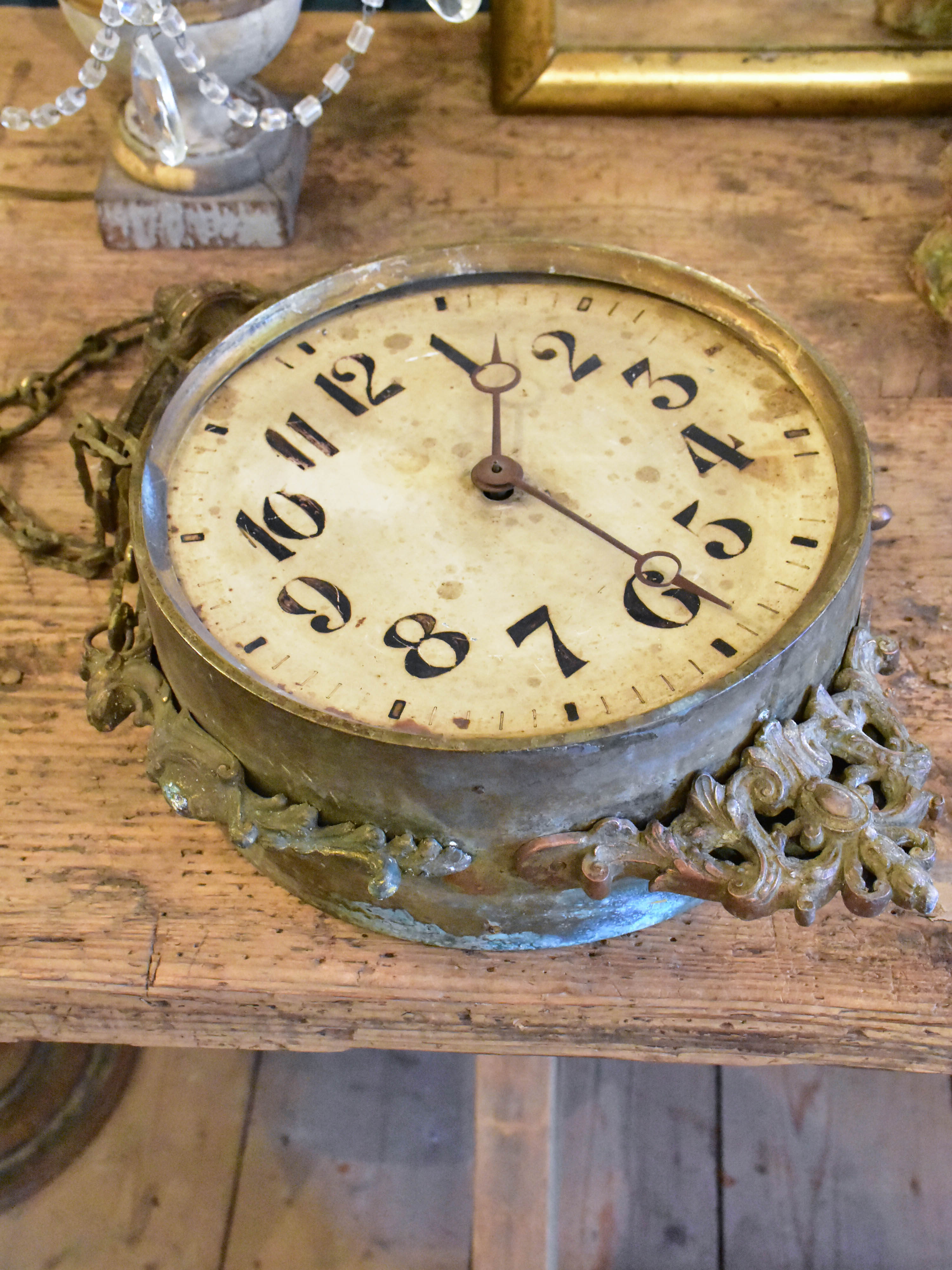 Antique clock from a French train station