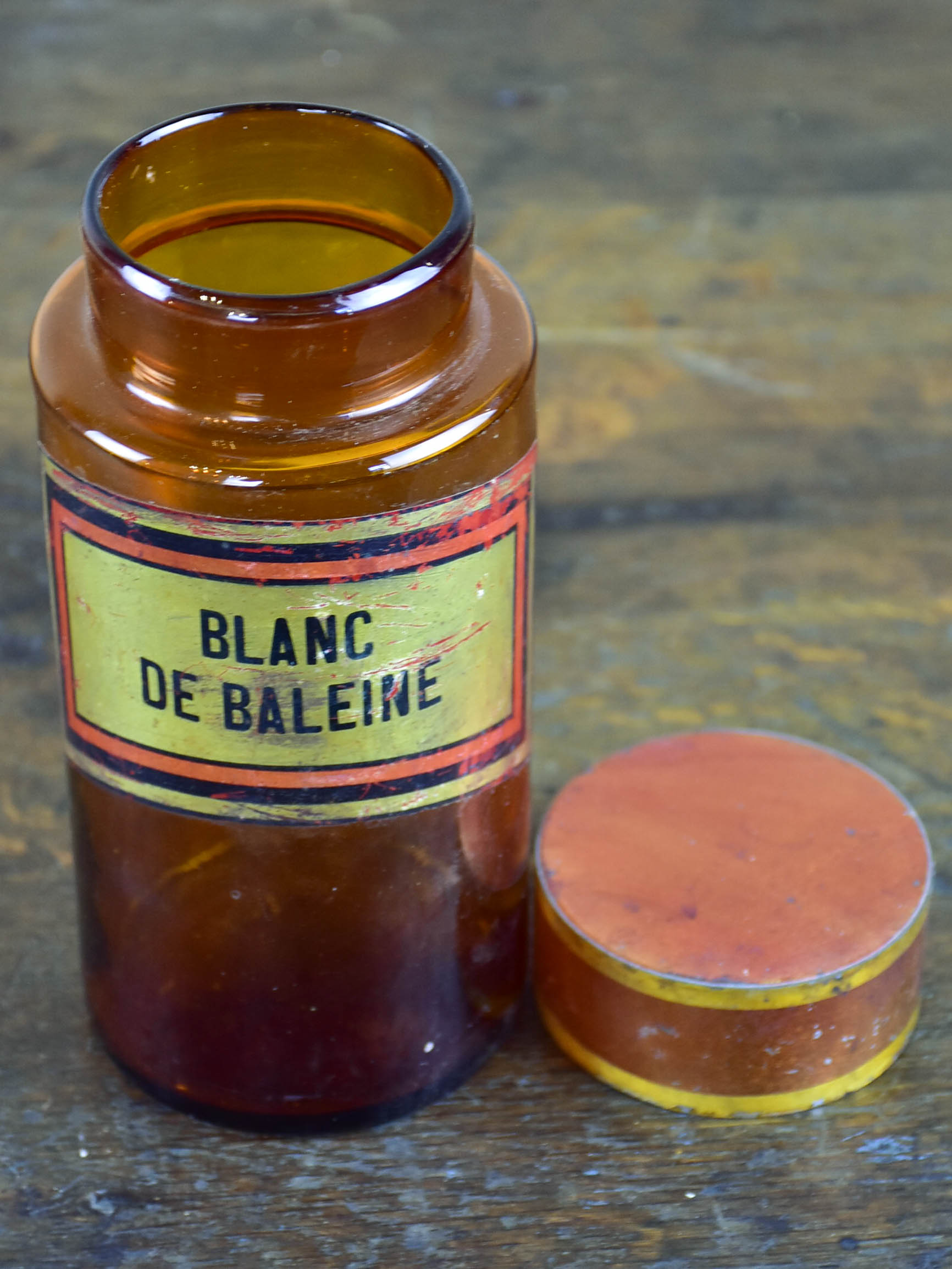 19th Century apothecary jar - Blanc de Baleine