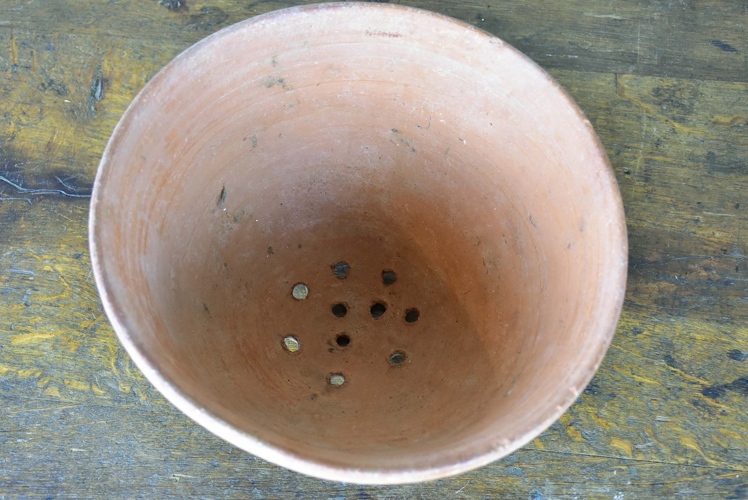 Antique French terracotta sieve