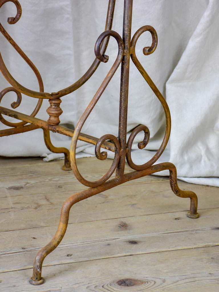 Antique French iron vigneron's table