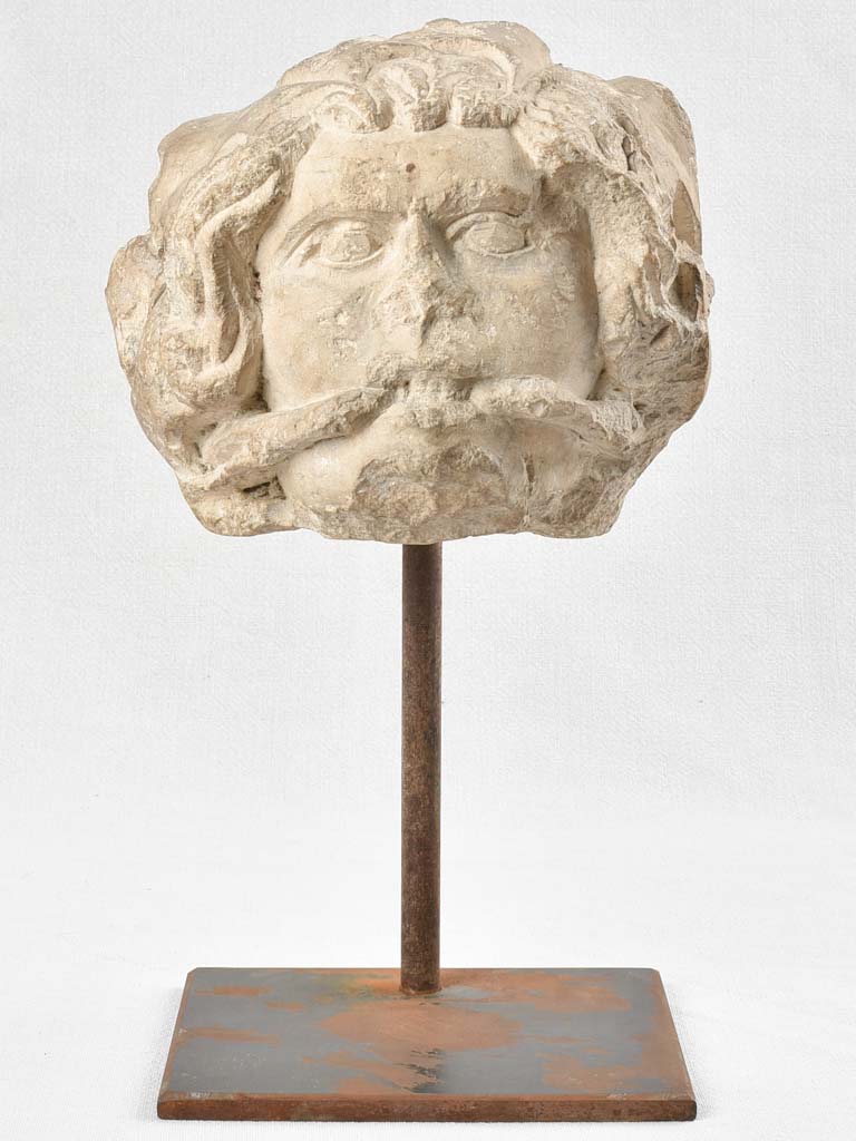 Ancient salvaged stone sculpture 16¼"