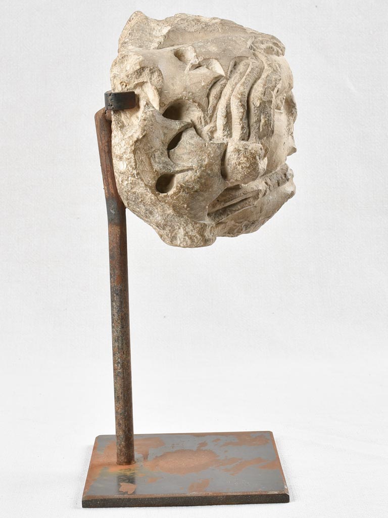 Ancient salvaged stone sculpture 16¼"