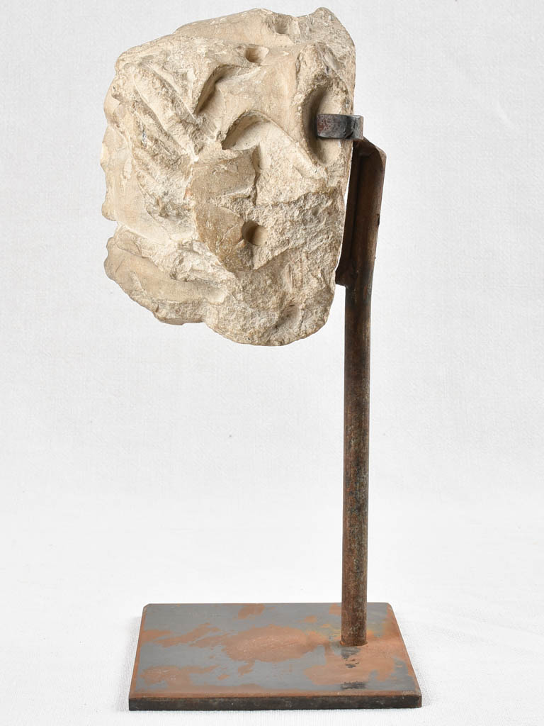 Ancient salvaged stone sculpture 16¼"