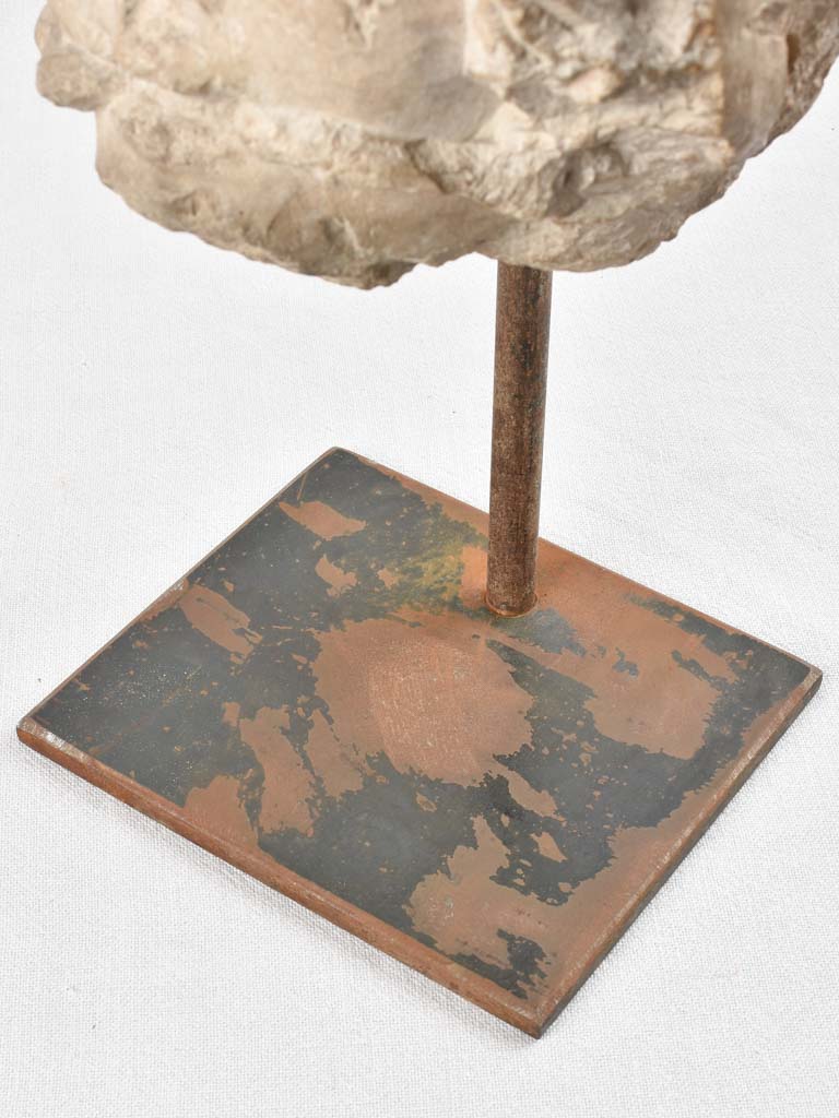 Ancient salvaged stone sculpture 16¼"