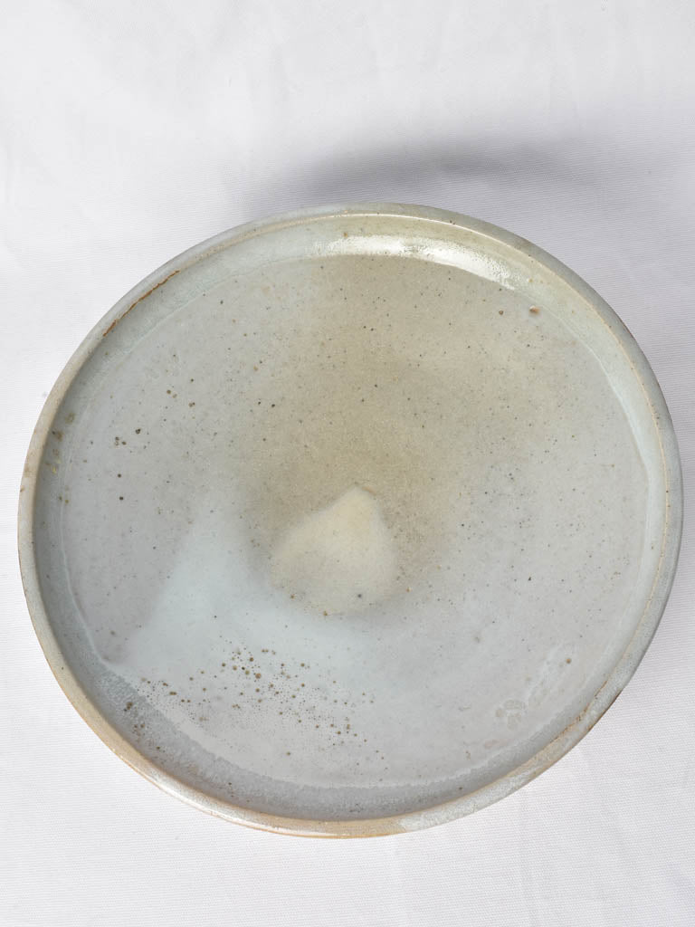 Large fruit bowl - light gray glaze - Vallauris 15¾"