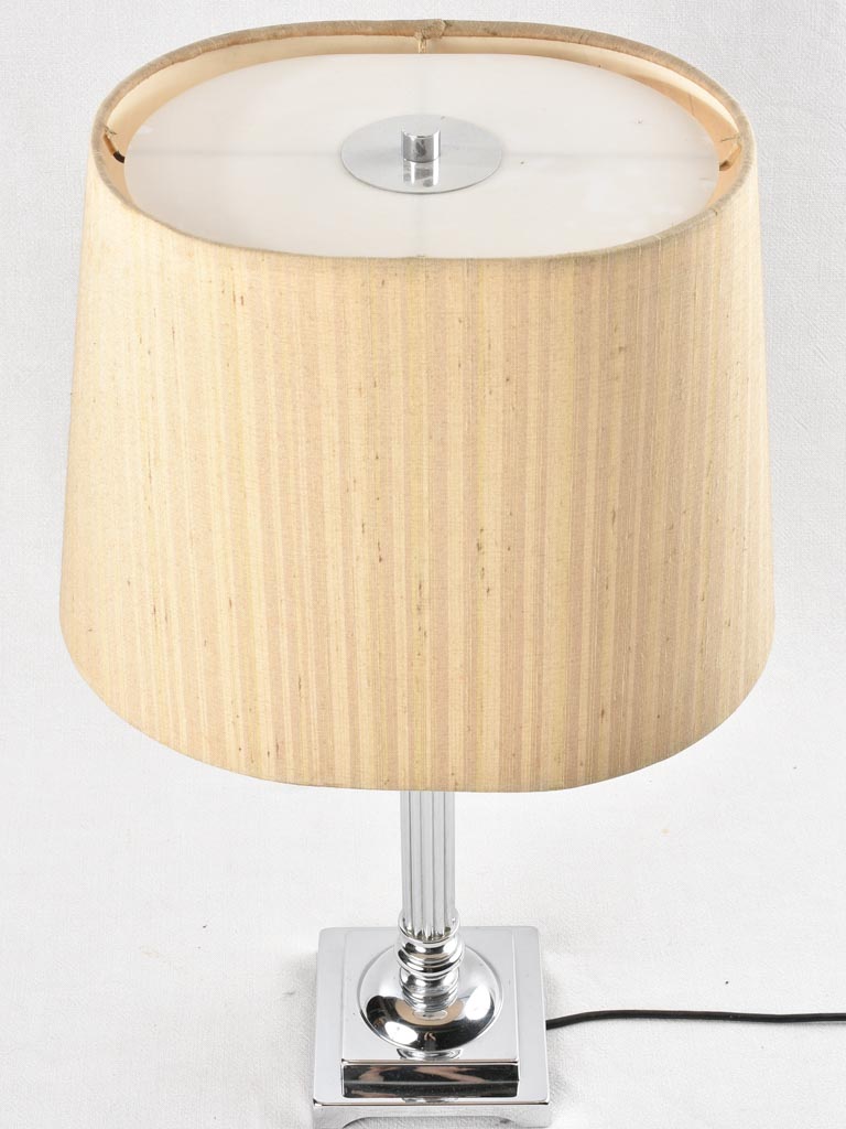 Storied 70's brushed metal lamp
