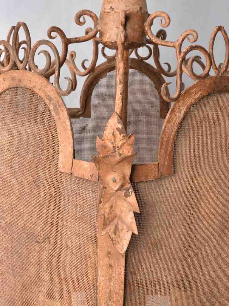 Very large lantern - red patina 30¾"