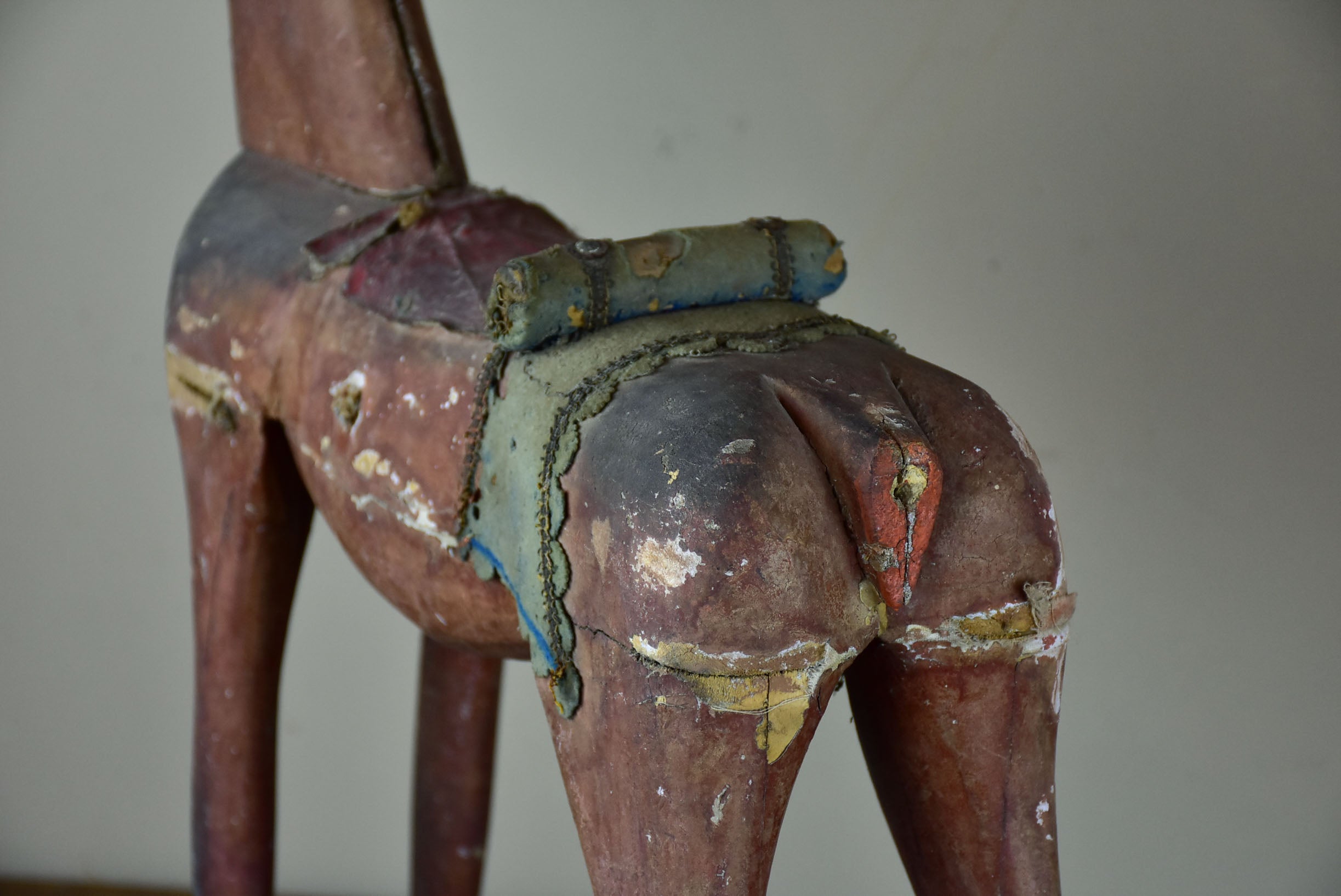 Antique rustic French toy horse - 19th Century