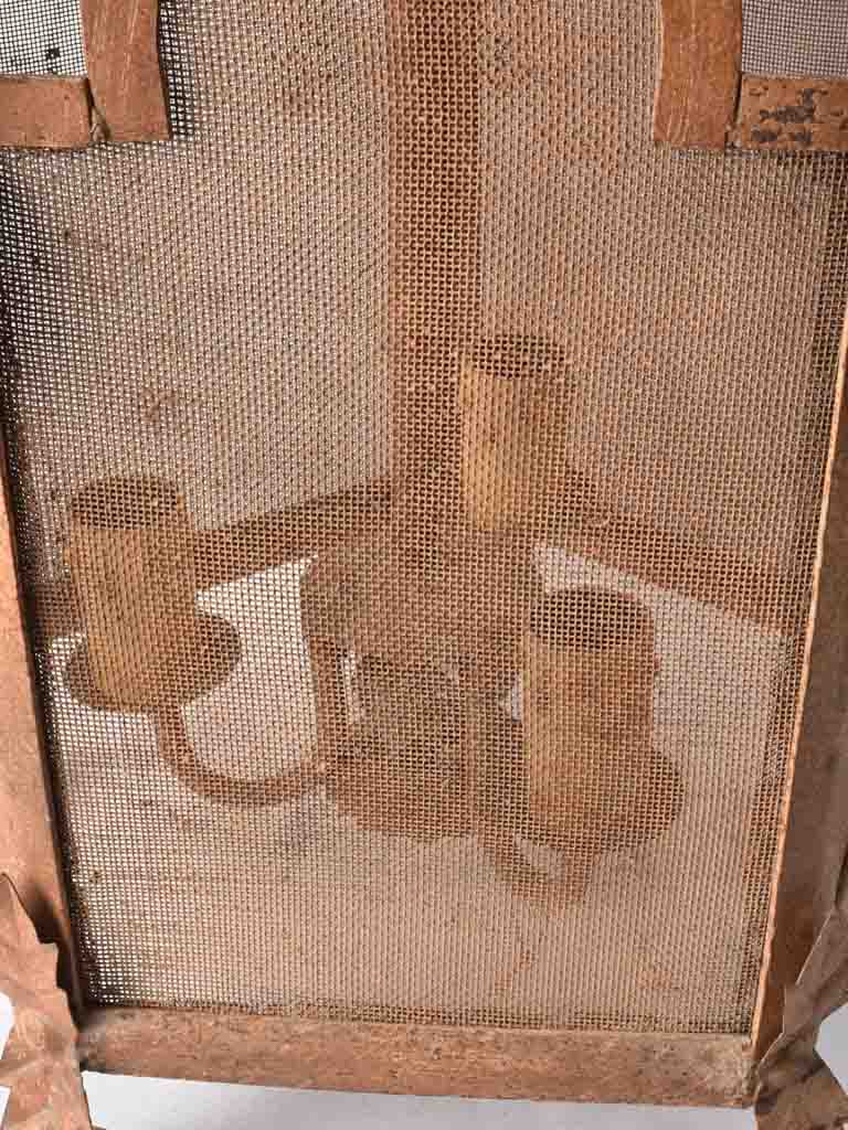 Very large lantern - red patina 30¾"