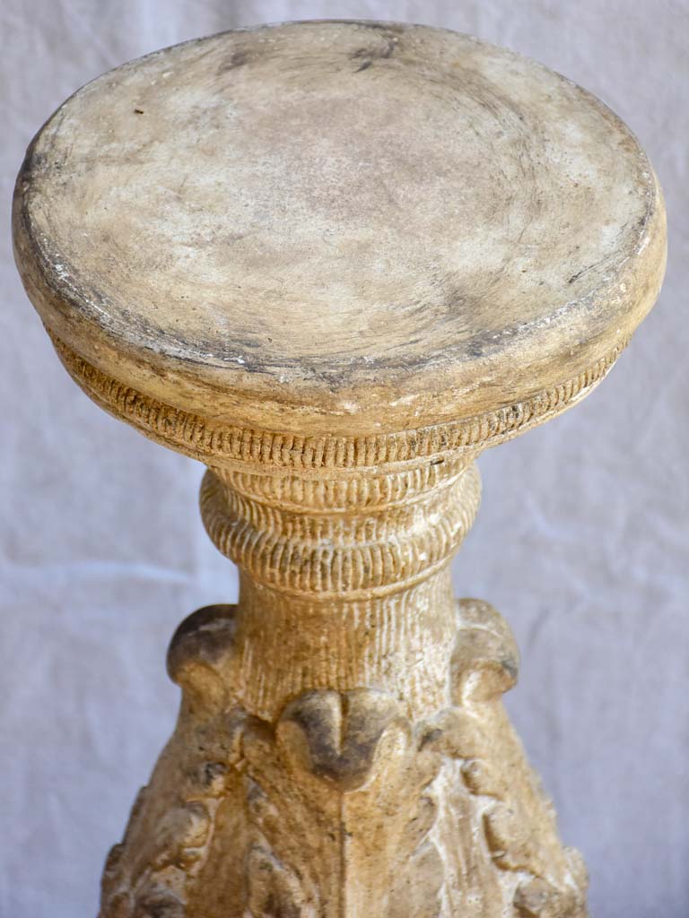 Early 20th Century stone pedestal 26¾"