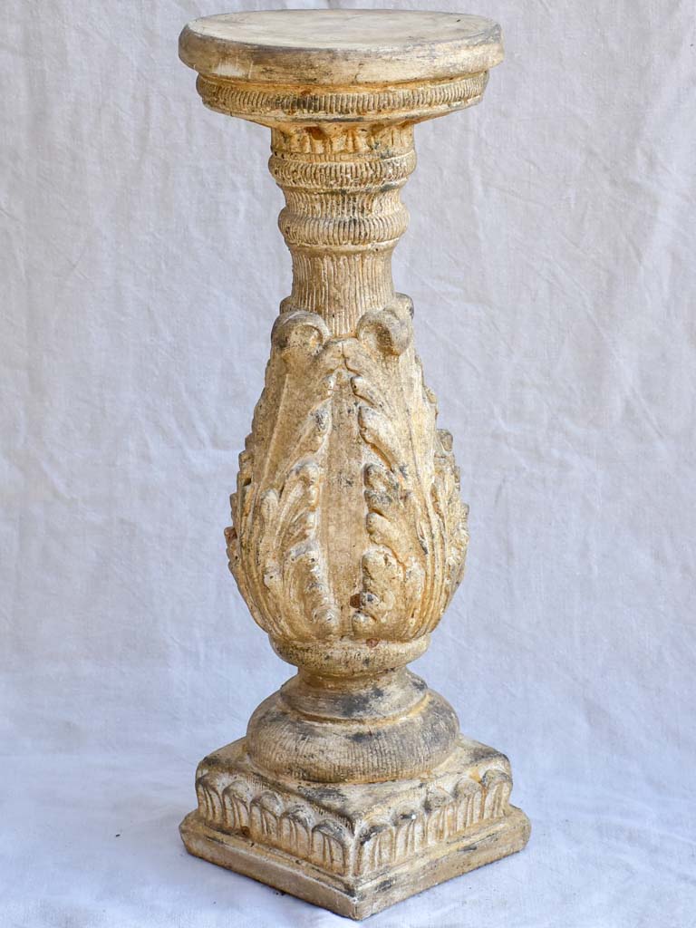Early 20th Century stone pedestal 26¾"