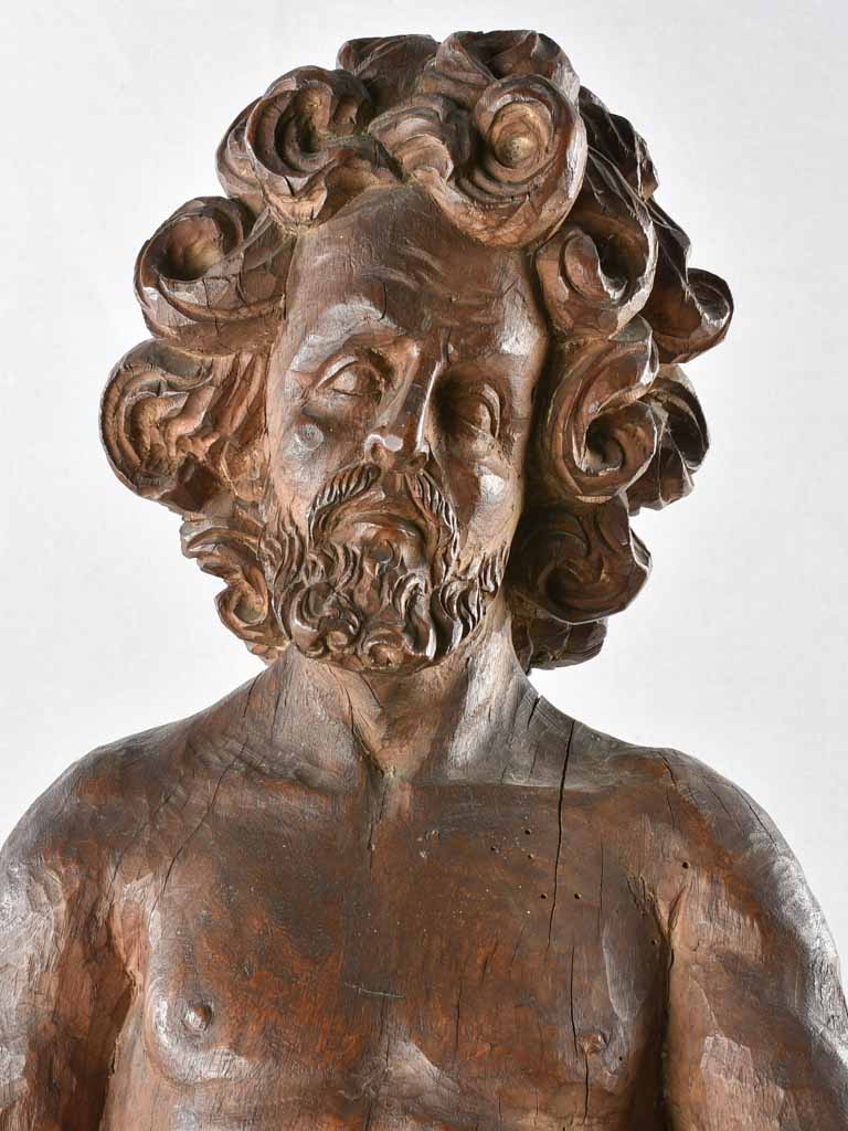 Ancient oak statue, John Baptist