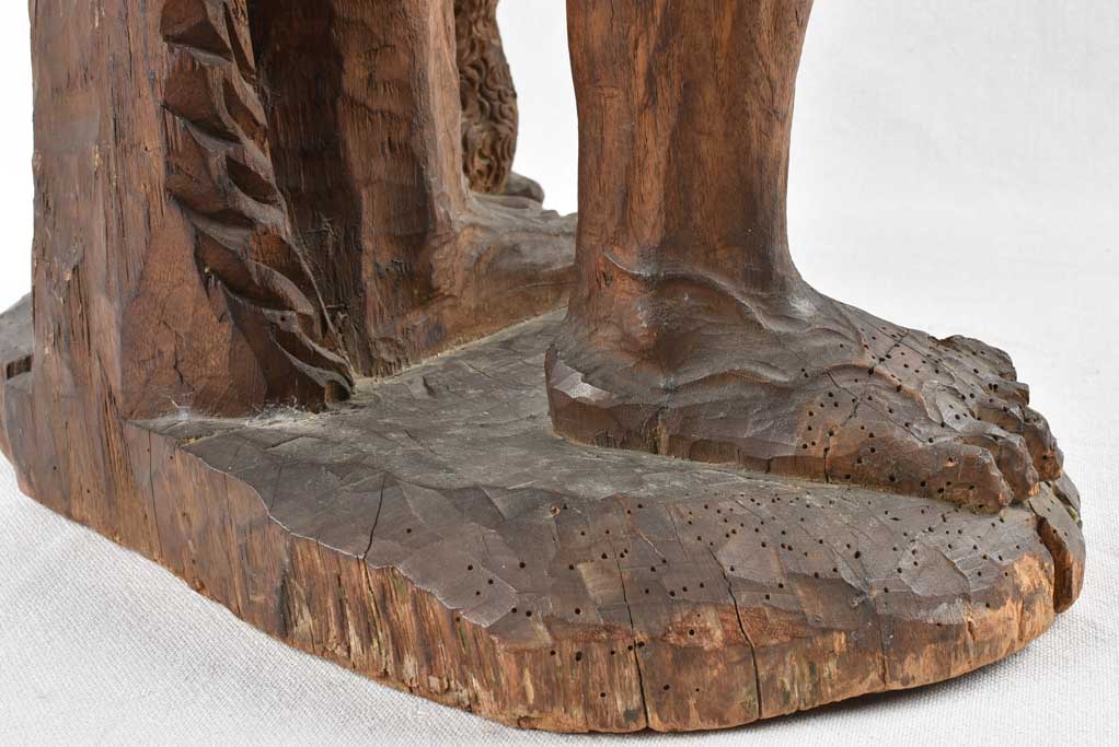 Crafted ancient oak John Baptist