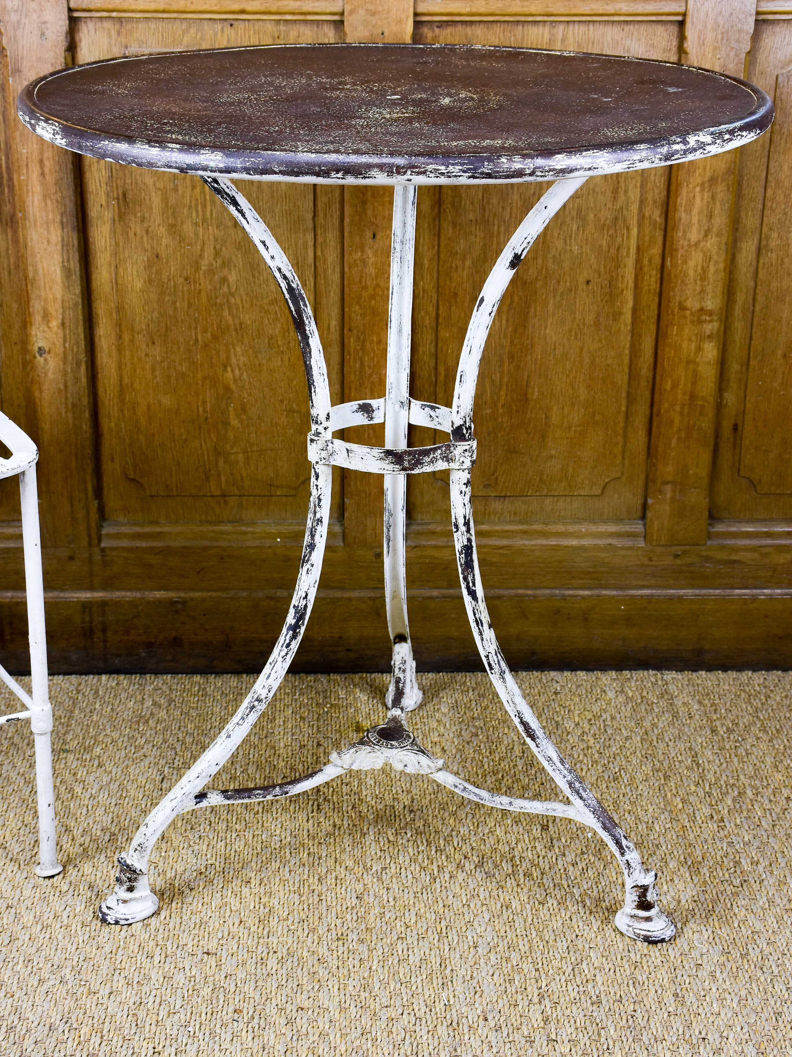 Antique French round garden table - Arras