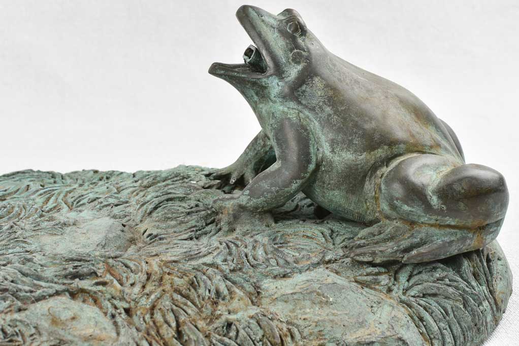 Bronze fountain - boy and frog 35¾"