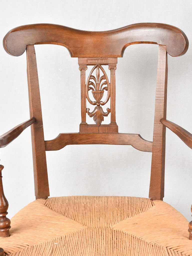 Pair of 19th century Directoire period armchairs