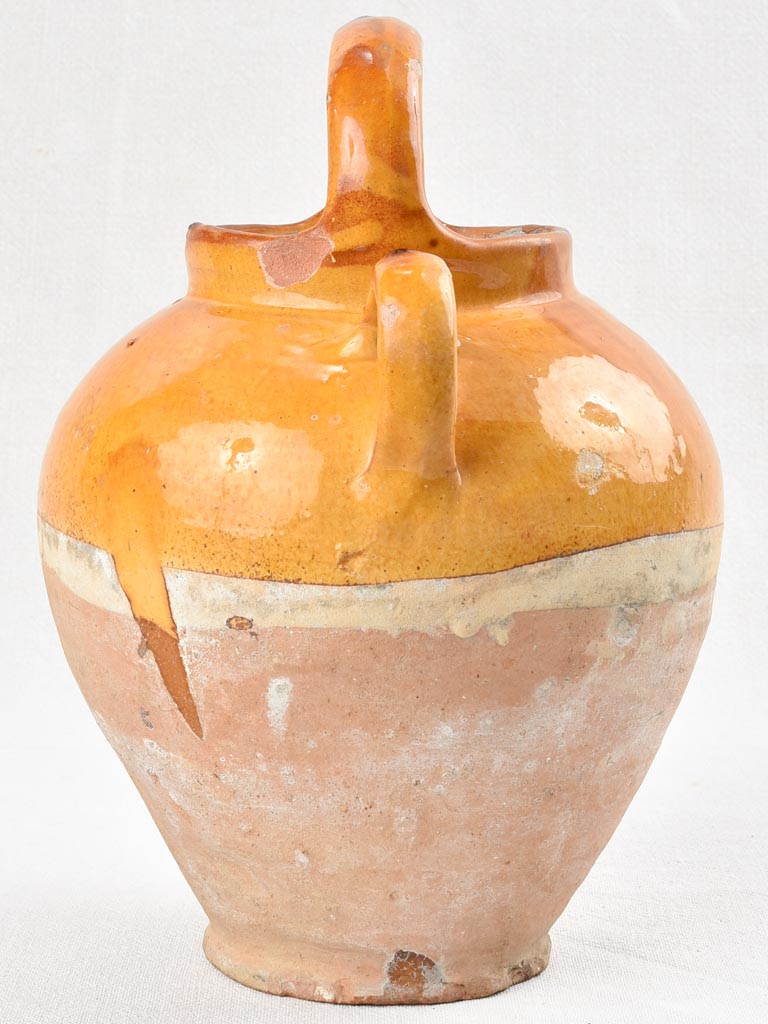 Handcrafted traditional French earthenware pitcher