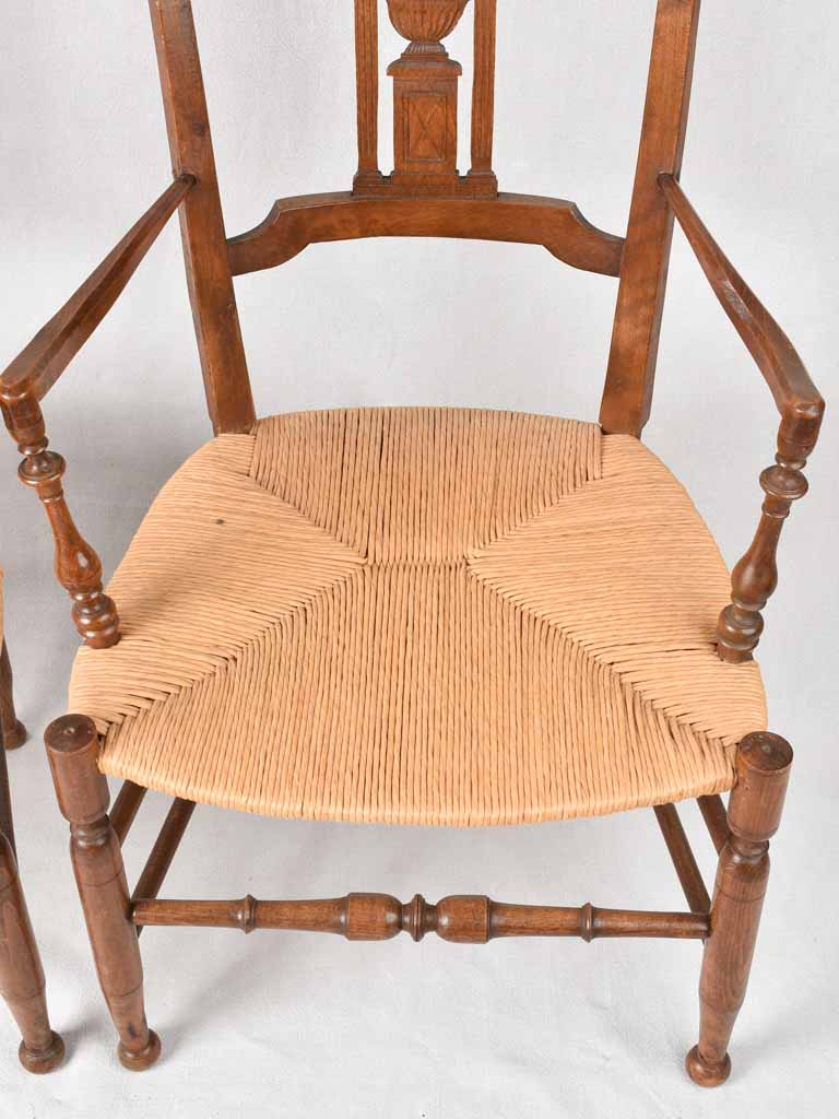 Pair of 19th century Directoire period armchairs