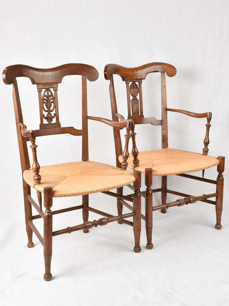 Pair of 19th century Directoire period armchairs