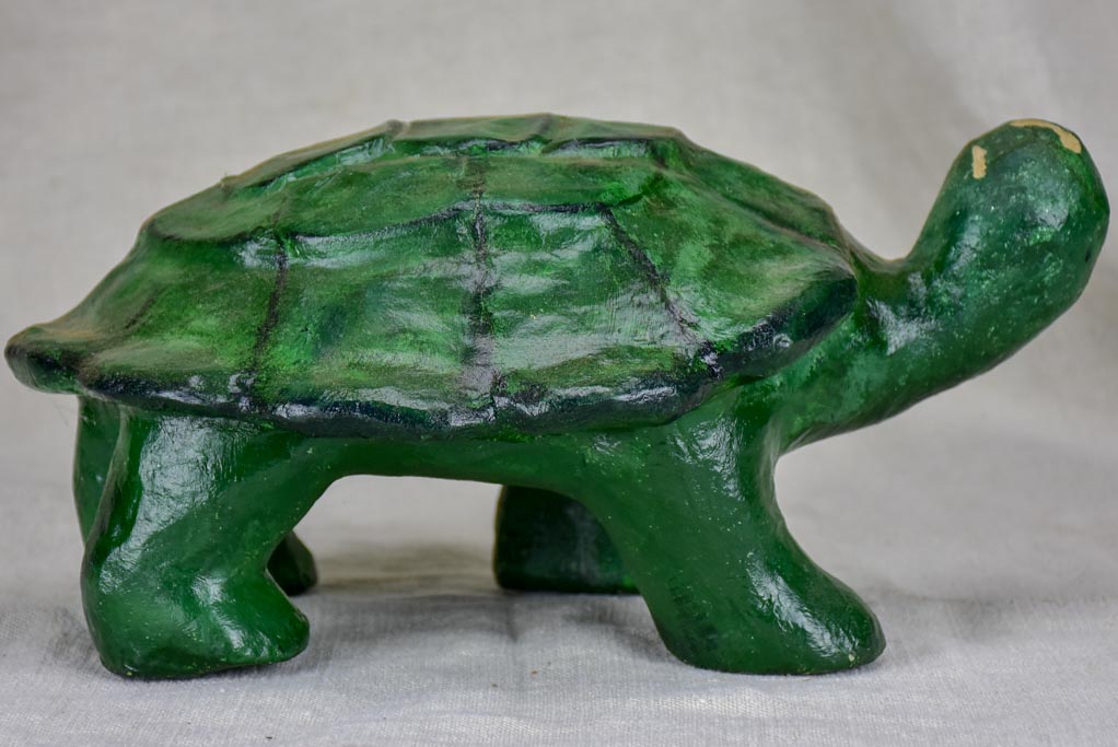Mid-century papier mâché turtle
