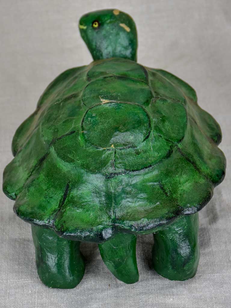 Mid-century papier mâché turtle