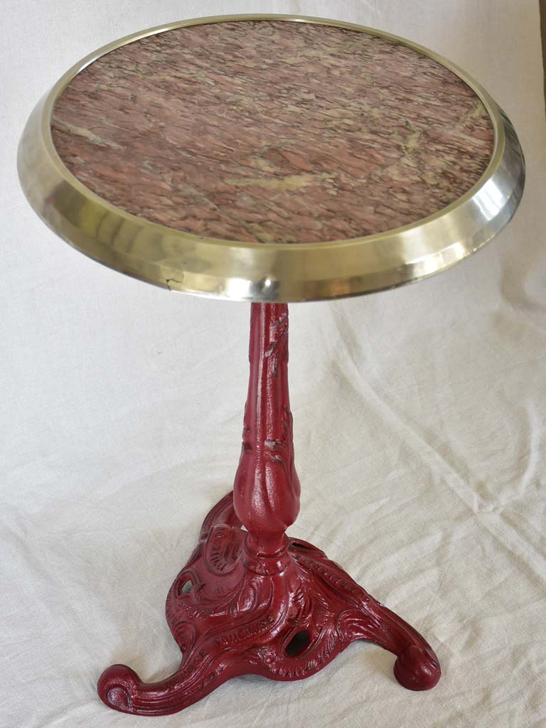 Marble top bistro table