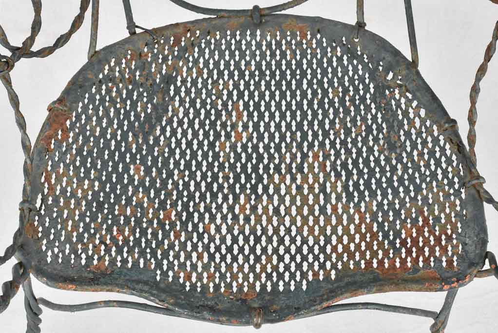 Garden armchairs, wrought iron, Napoleon III (2)