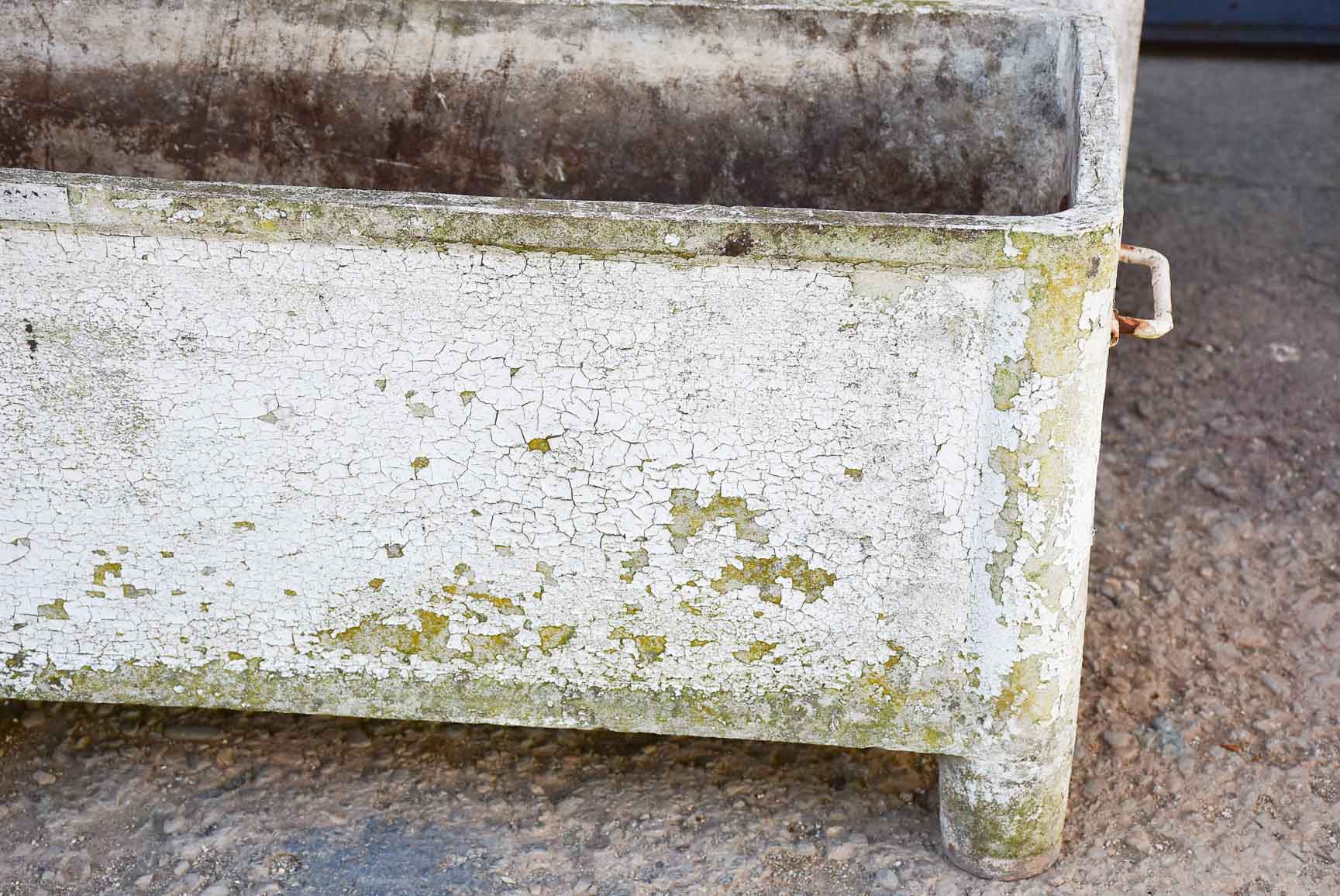 Pair of mid-century French rectangular garden planters / window boxes - Chanal Paris