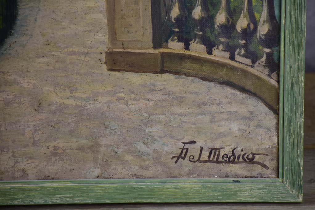 Early 20th Century French painting of a park 30¾" x 21¼"