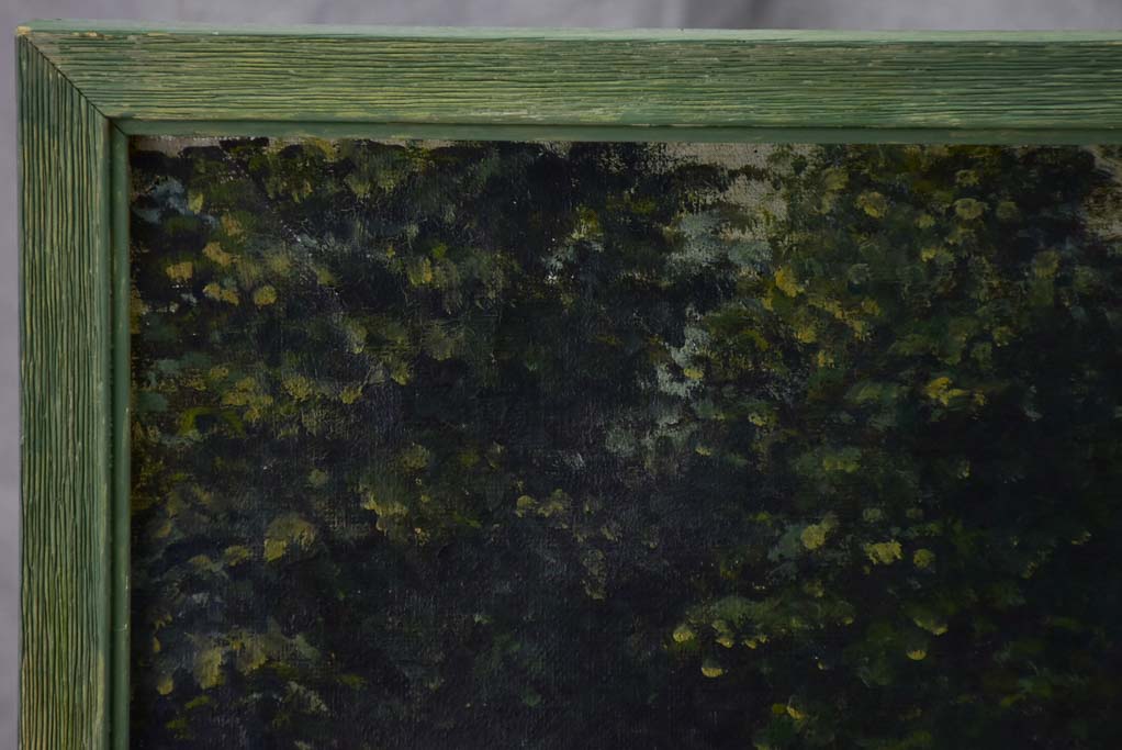 Early 20th Century French painting of a park 30¾" x 21¼"