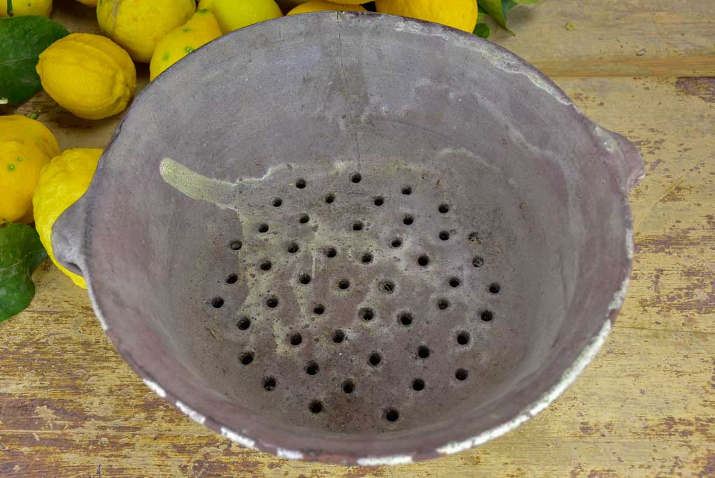 19th Century French terracotta sieve