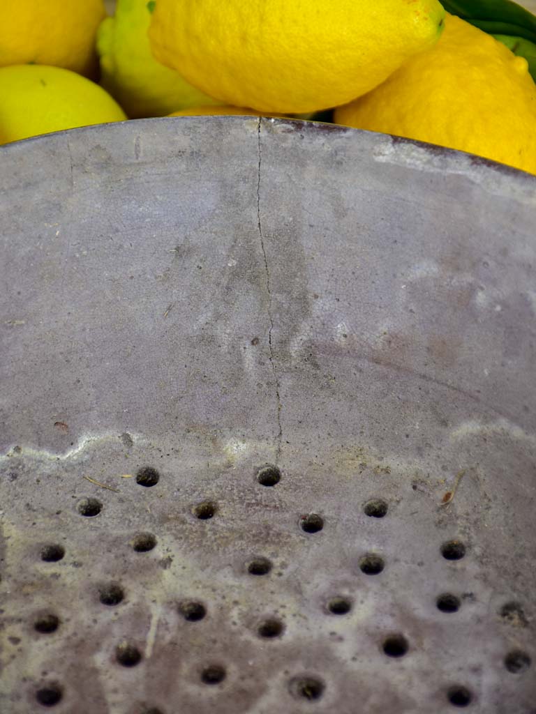 19th Century French terracotta sieve