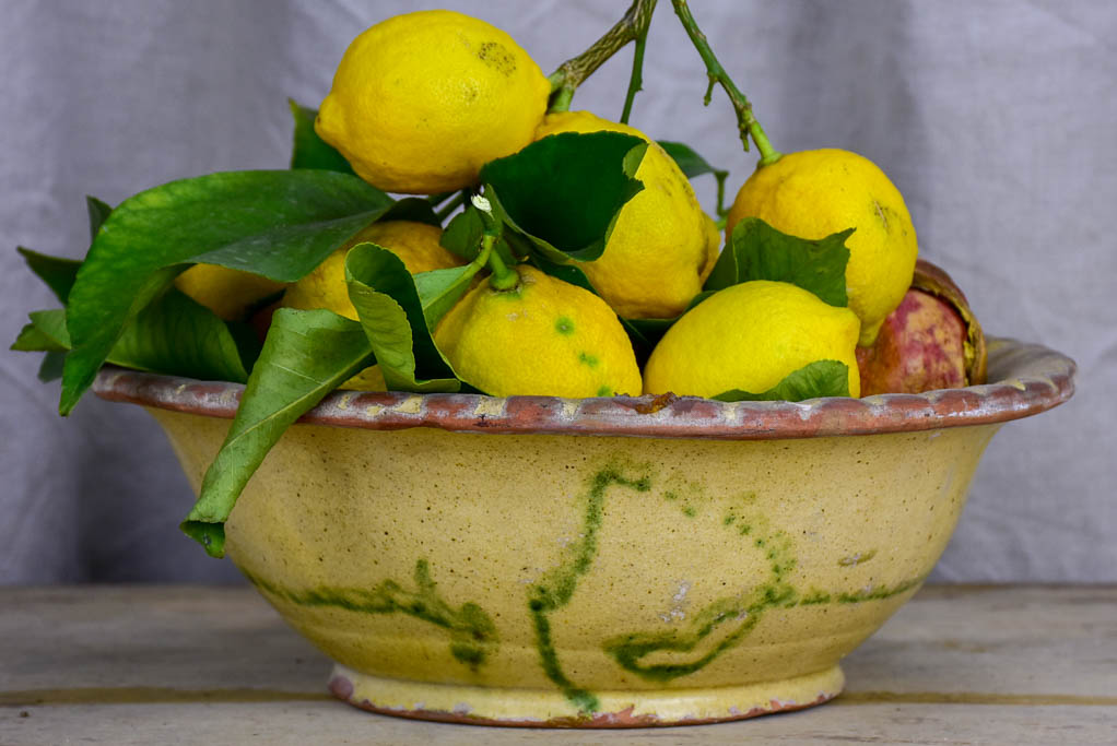 Antique French bowl from Vallauris