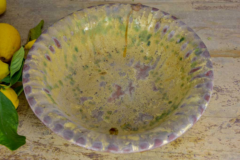 Antique French bowl from Vallauris