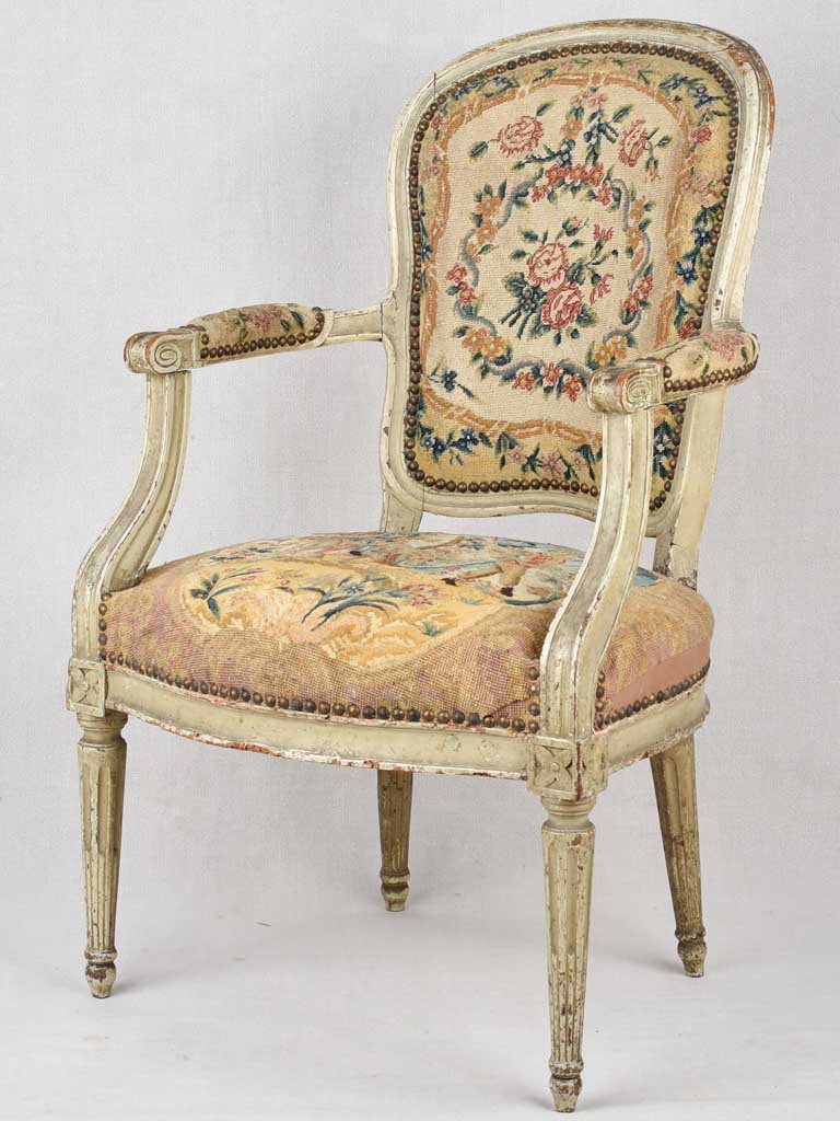 Armchairs, cross-stitch, French Transition (four)